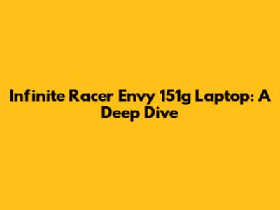 Infinite Racer Envy 151g Laptop: A Deep Dive